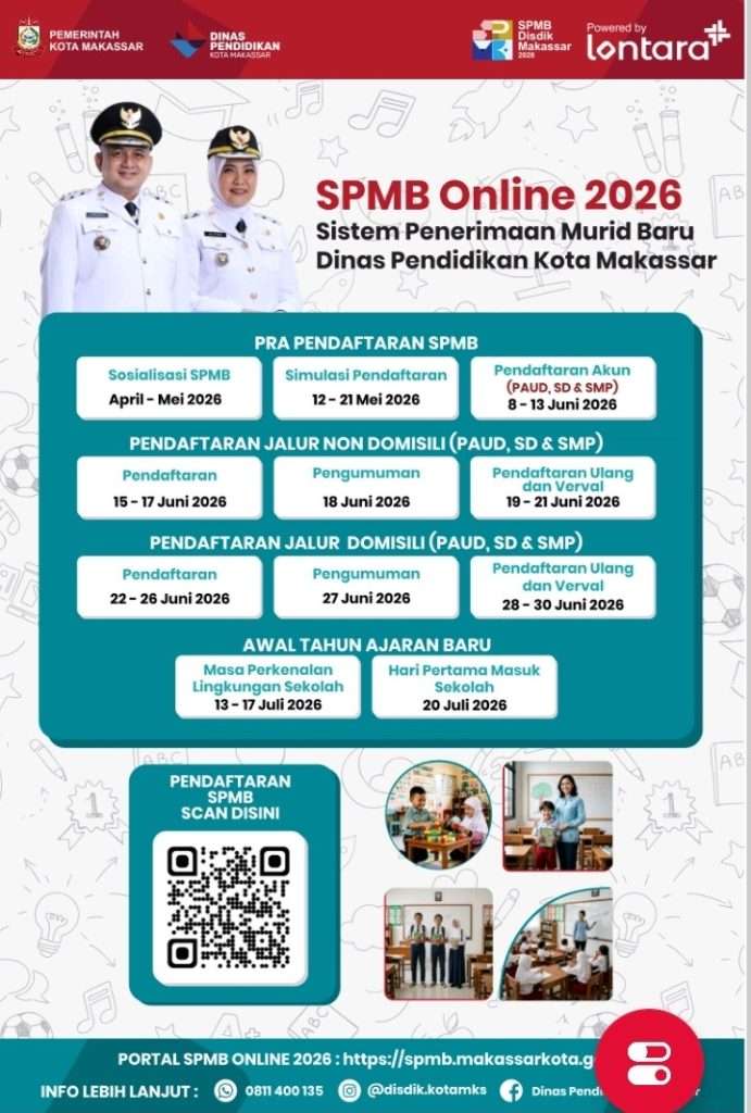 Alur SPMB SMPN Makassar 2026
