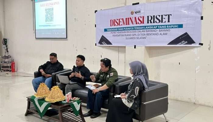 WALHI Sulsel: Krisis Ekologi Sulawesi Selatan Menguat di Tengah Penyempitan Ruang Sipil