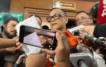 Eks Wamenaker Immanuel (Noel) Ebenezer Gerungan saat ditemui di sela persidangan pembacaan surat dakwaan di Pengadilan Tipikor pada PN Jakpus beberapa waktu lalu (Foto: Antara)