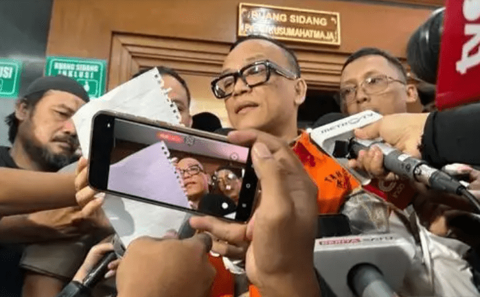 Eks Wamenaker Immanuel (Noel) Ebenezer Gerungan saat ditemui di sela persidangan pembacaan surat dakwaan di Pengadilan Tipikor pada PN Jakpus beberapa waktu lalu (Foto: Antara)
