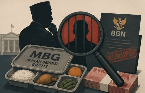 Ilustrasi Korupasi MBG