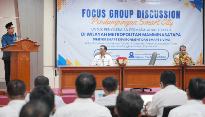 Atasi Tantangan Perkotaan, Pemprov Sulsel Dorong Transformasi Digital Mamminasata