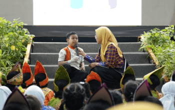 Melinda Munafri Ajak Anak Makassar Cintai Lingkungan Lewat Storytelling Hari Anak Nasional