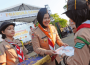 Fatmawati Rusdi Kukuhkan 241 Pramuka Garuda Kwarcab Makassar