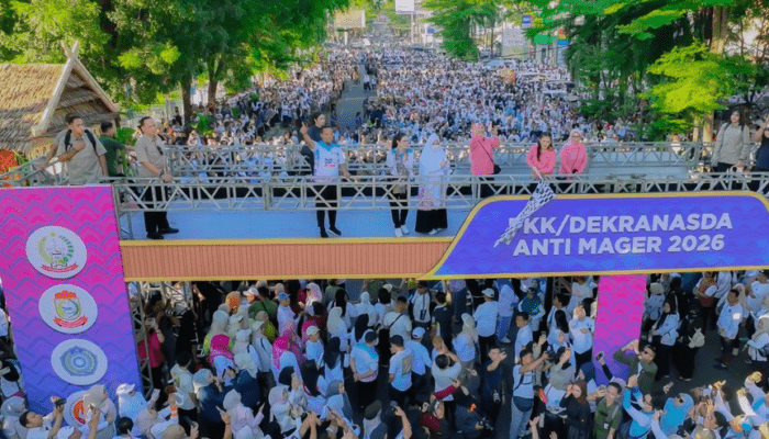 Jalan Sehat Anti Mager Sulsel Sedot Puluhan Ribu Peserta, UMKM Ikut Bergeliat