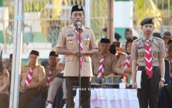 Lepas Kontingen Jamnas XII, Bupati Sidrap Siapkan Kebangkitan Gerakan Pramuka