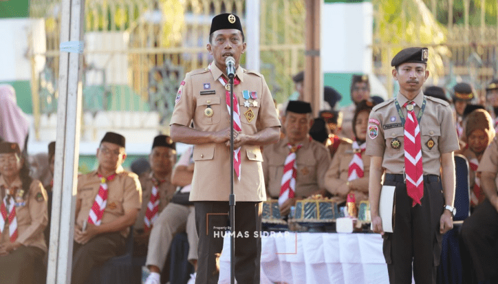 Bupati Syaharuddin Lepas Kontingen Jambore Nasional ke-12, Pramuka Sidrap Diminta Bawa Nama Baik Daerah