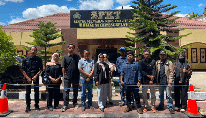 KOPAHAM Sulsel Laporkan Dugaan Kekerasan Saat Penggusuran Petani Laoli ke Polda Sulsel