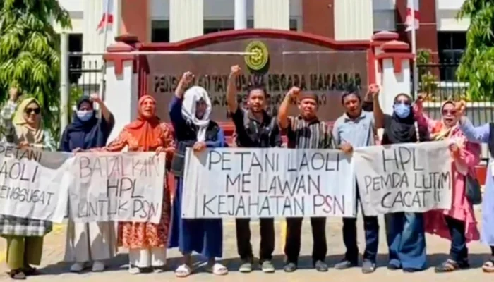 Usai Digusur Paksa, Petani Laoli Gugat Sertifikat HPL Pemkab Luwu Timur ke PTUN Makassar