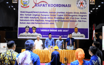 Rapat Koordinasi (Rakor) dalam rangka upaya pencegahan dan penanggulangan HIV-AIDS di Provinsi Sulawesi Selatan