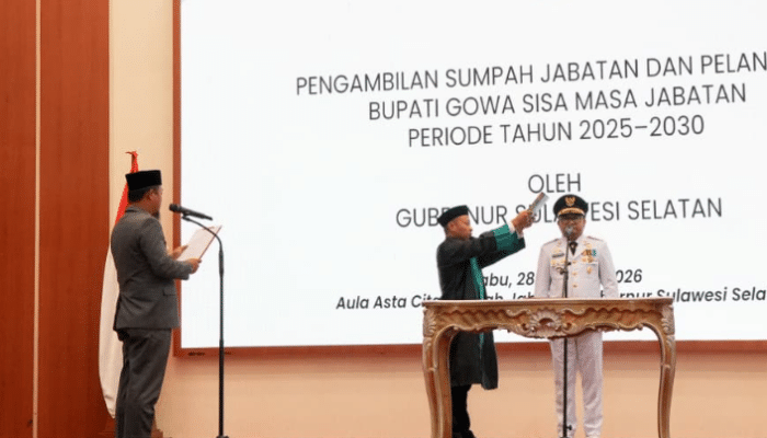 Darmawangsyah Muin Resmi Pimpin Gowa, Diminta Percepat Pelayanan dan Pembangunan