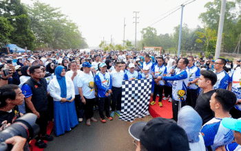 Ribuan Peserta Meriahkan Jalan Sehat Anti Mager, Gubernur Tutup Harkopnas Sulsel di Sorowako