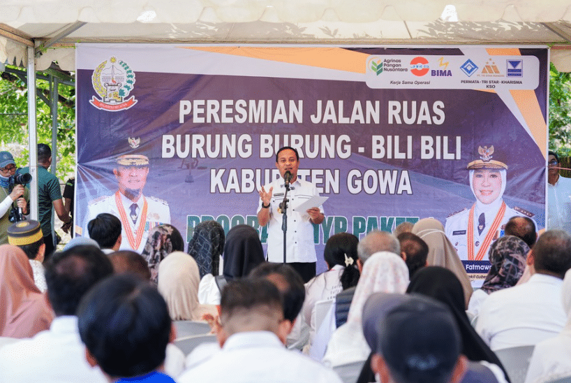 Gubernur Andi Sudirman Resmikan Jalan Burung-Burung–Bili-Bili