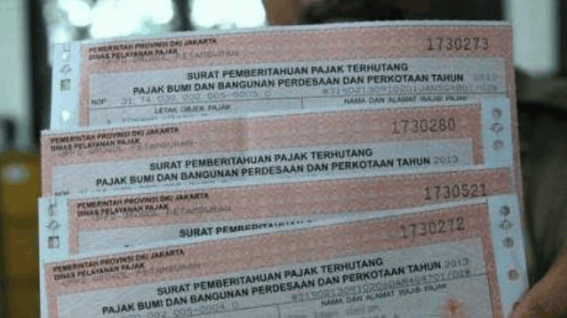 Ilustrasi Surat Pemberitahuan Pajak Terutang Pajak Bumi dan Bangunan (SPPT PBB)