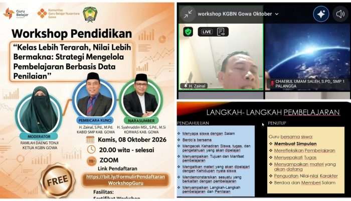 Ratusan Guru Ikuti Workshop KGBN Gowa, Bahas Data Penilaian dan Pemanfaatan AI