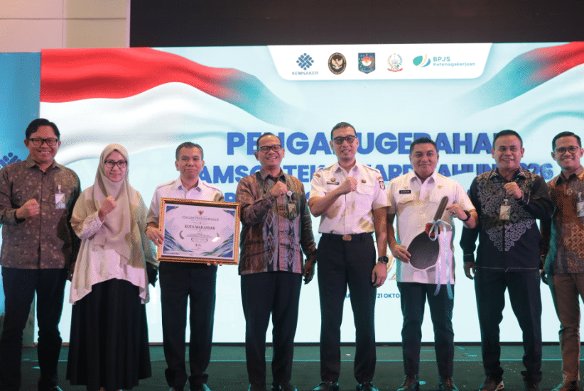 Kota Makassar Raih Terbaik I Jamsostek Award 2026