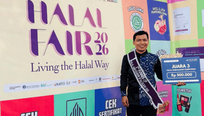Zainuddin Muayyad Fais, Mahasiswa UIN Alauddin, Raih Juara 3 Duta Halal Sulselbar 2026