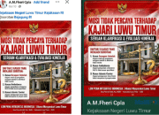 Mosi Tidak Percaya Kejari Luwu Timur