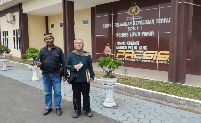 SPKT Polres Luwu Timur Layani Humanis Laporan Dugaan Mafia Tanah Hak Waris Luas 3.145 Ha